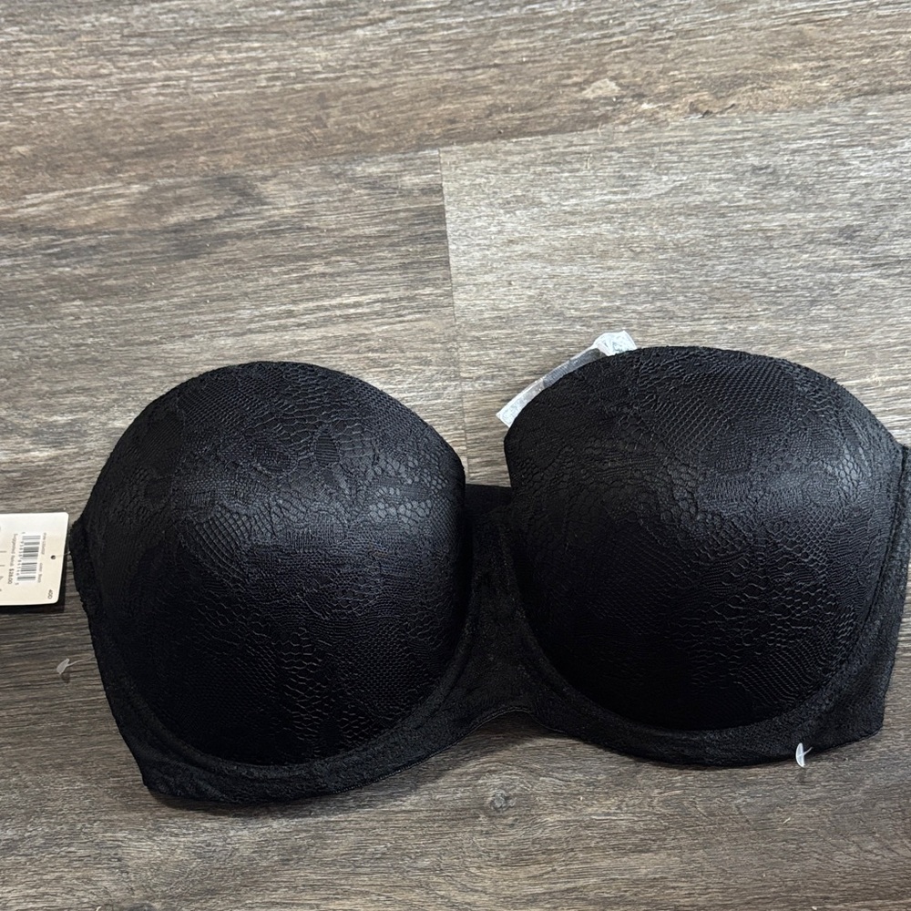 Laura Ashley Elegant Black Lace Bra